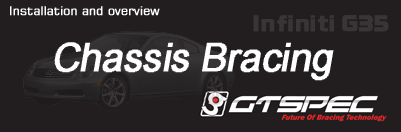 Chassis bracing a 2004 Infiniti G35 Sport Coupe