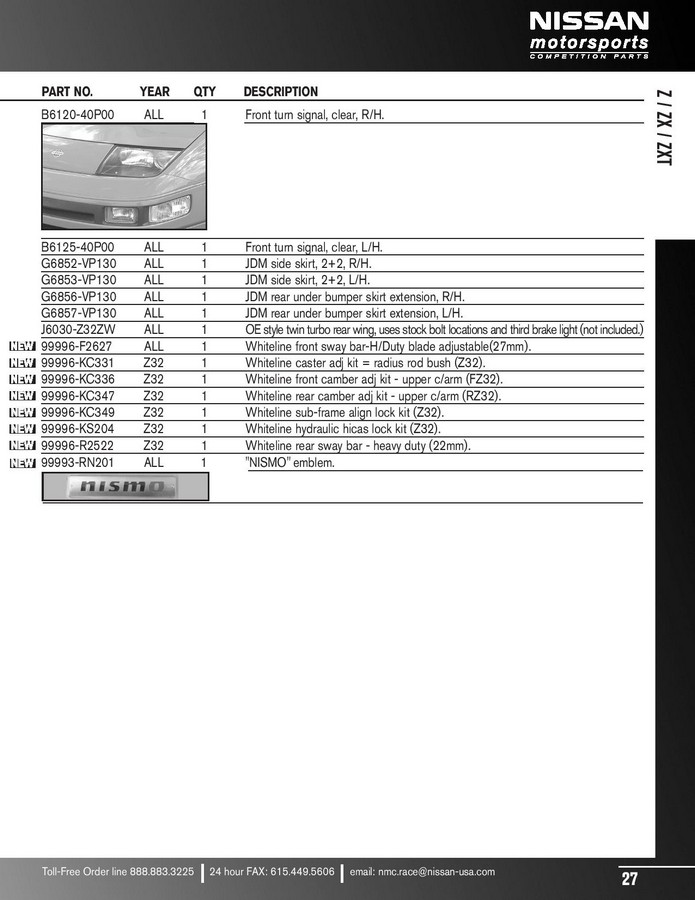 Nissan nismo parts catalog #2